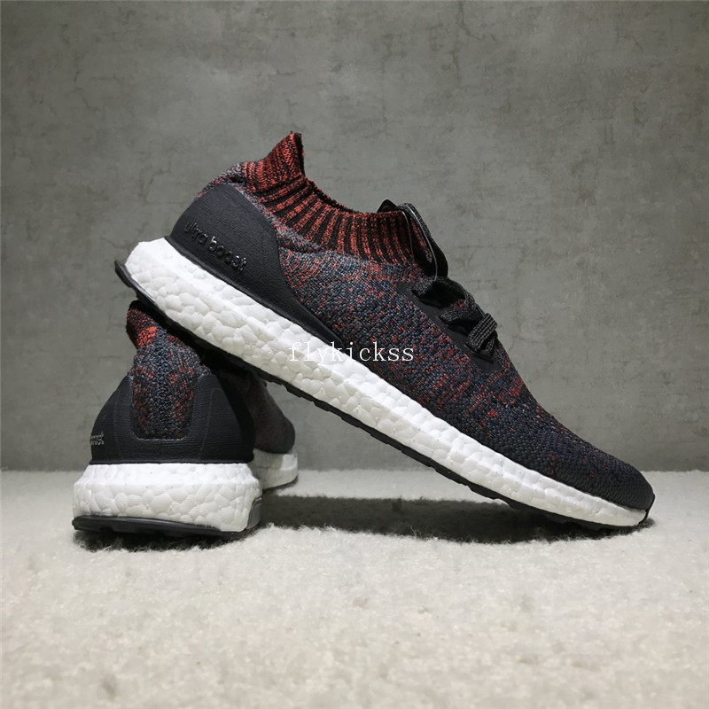 Adidas Ultra Boost Uncaged UB Sock Black Grey Red